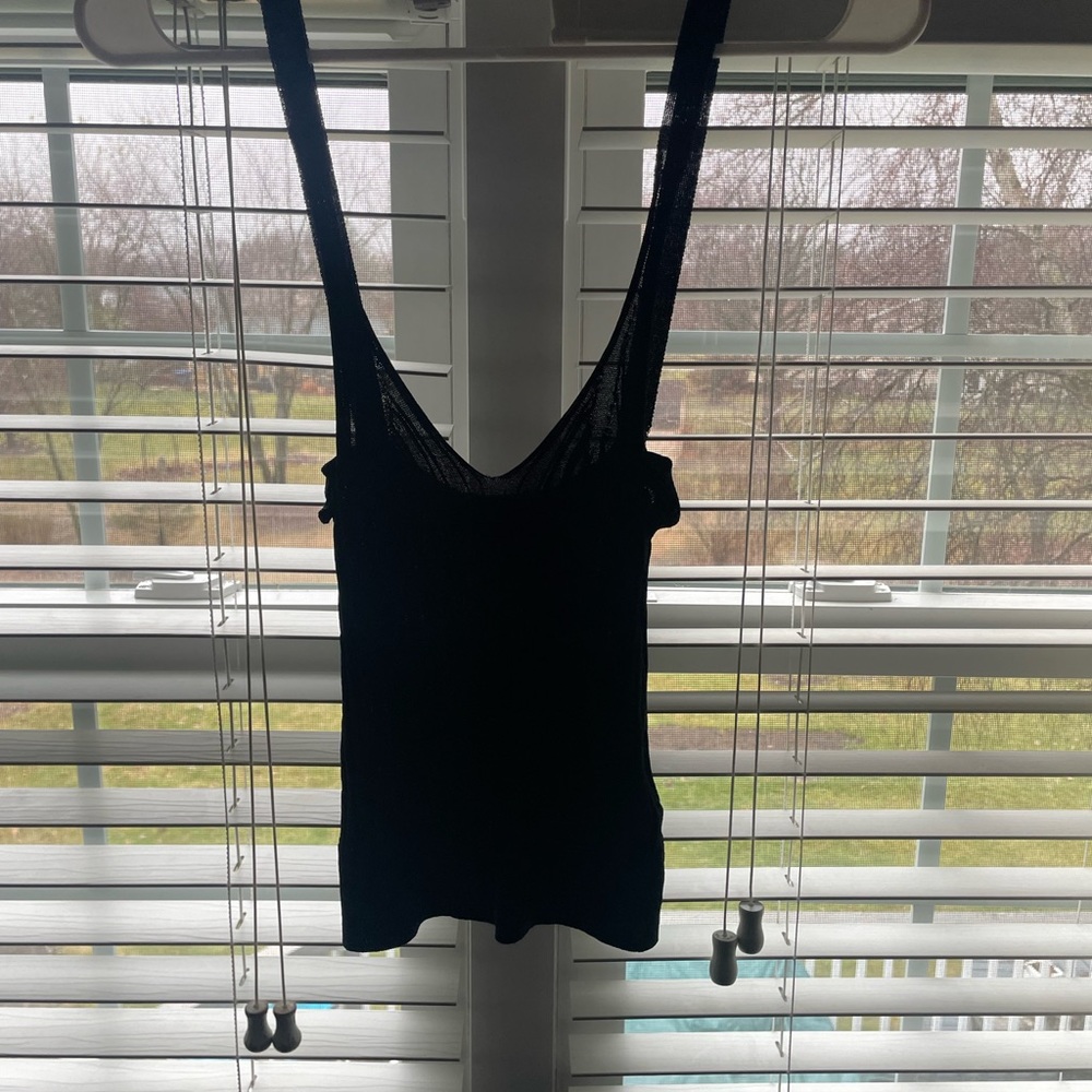 Black Cropped Tank Top